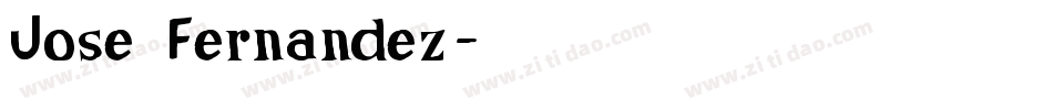 Jose Fernandez字体转换
